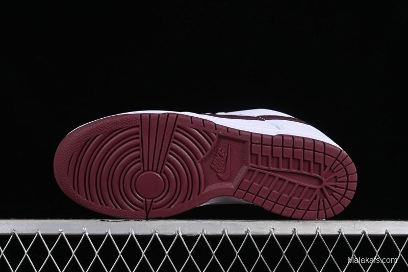 Nike SB Dunk Low White Red Colorway Low-Top Casual Skateboarding Shoes - DV0831-102