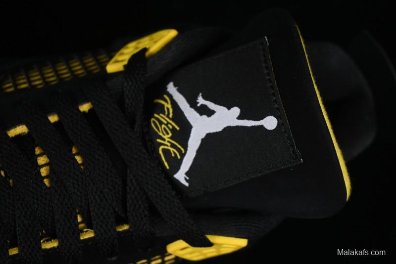 Nike Air Jordan 4 Retro Basketball Shoes Thunder - DH6927-017