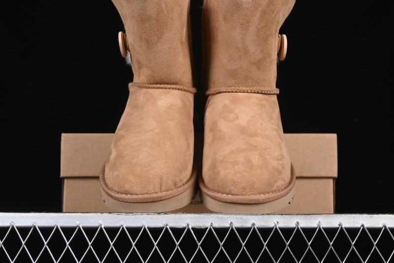 UGG Official Classic Button Sheepskin Snow Boots - 1016226 Chestnut