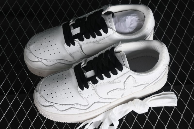 SMFK Comfortable Chunky Sole White Sneakers - T.D4