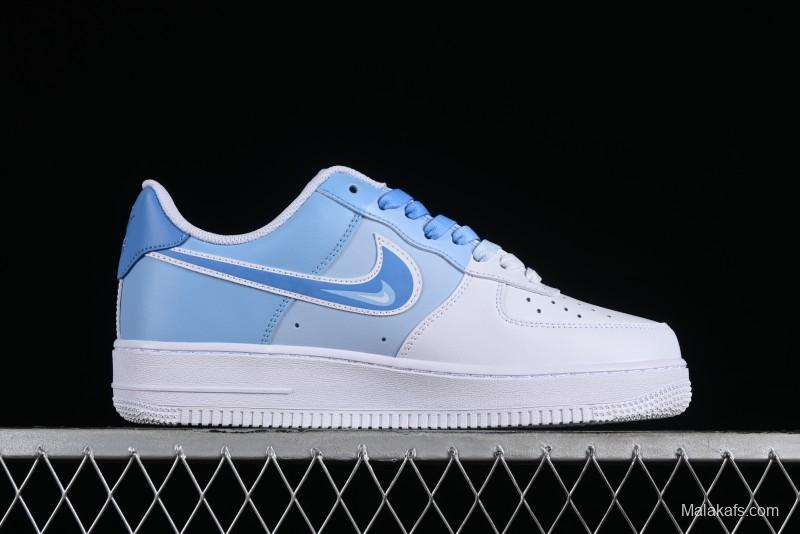 Nike Air Force 1 '07 Low Triple Color Gradient Minimalist Hand-Drawn Casual Sneakers - CW2288-951
