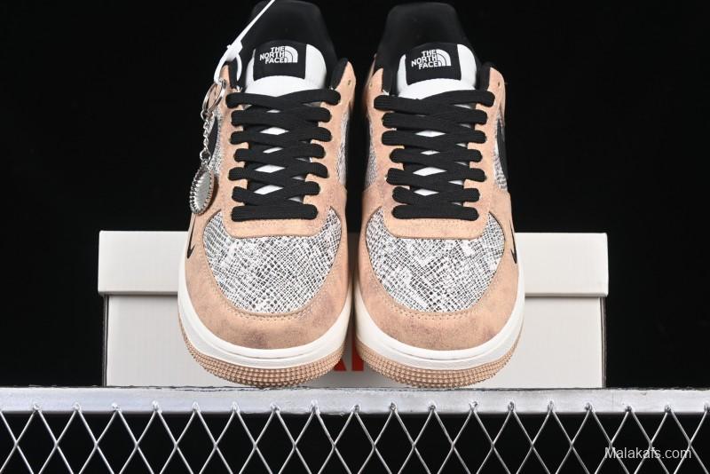 Nike Air Force 1'07 Low The North Face Collaboration - Mesh Brown Low-Top Casual Sneakers - KK1988-031