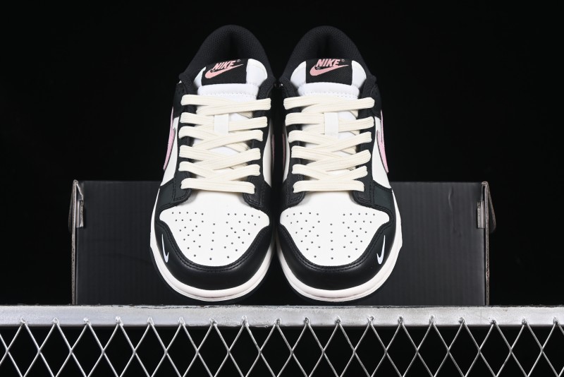 Nike SB Dunk Low Butterfly Bow Black White Pink Low-Top Casual Skate Shoes - BP1220-009