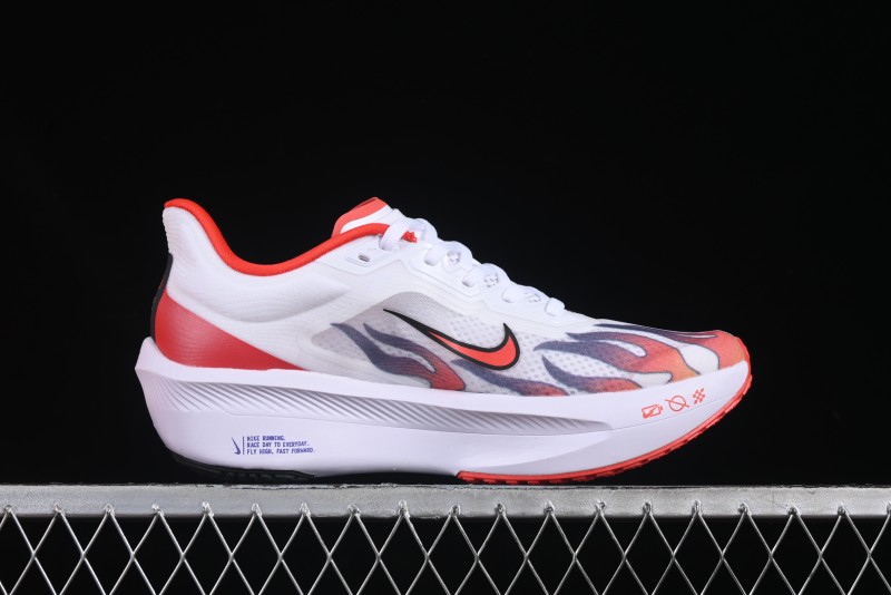 Nike Zoom Fly 6 Lightweight Responsive Running Shoes with Flyknit and Carbon Fiber Plate - HQ3498-100