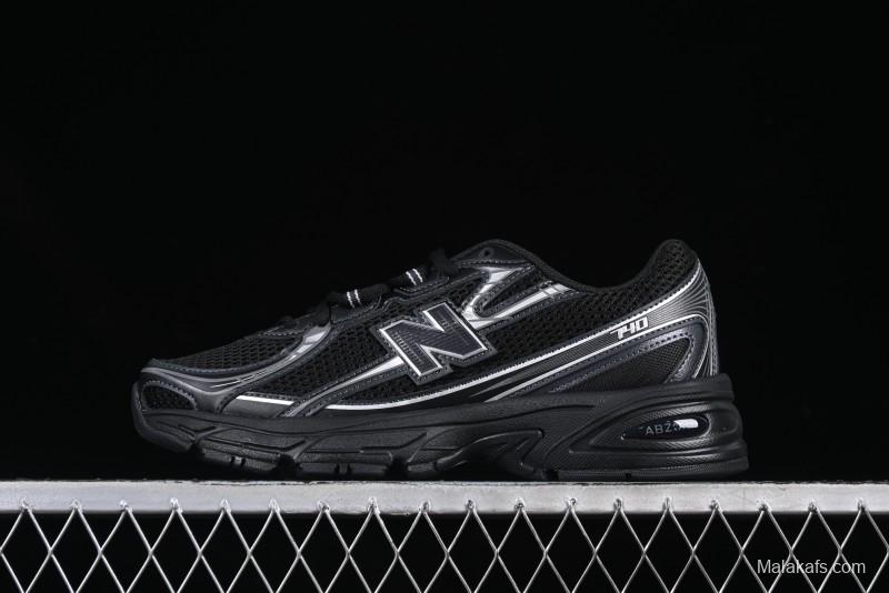 New Balance 740 Black and Silver Retro Running Sneakers for Men