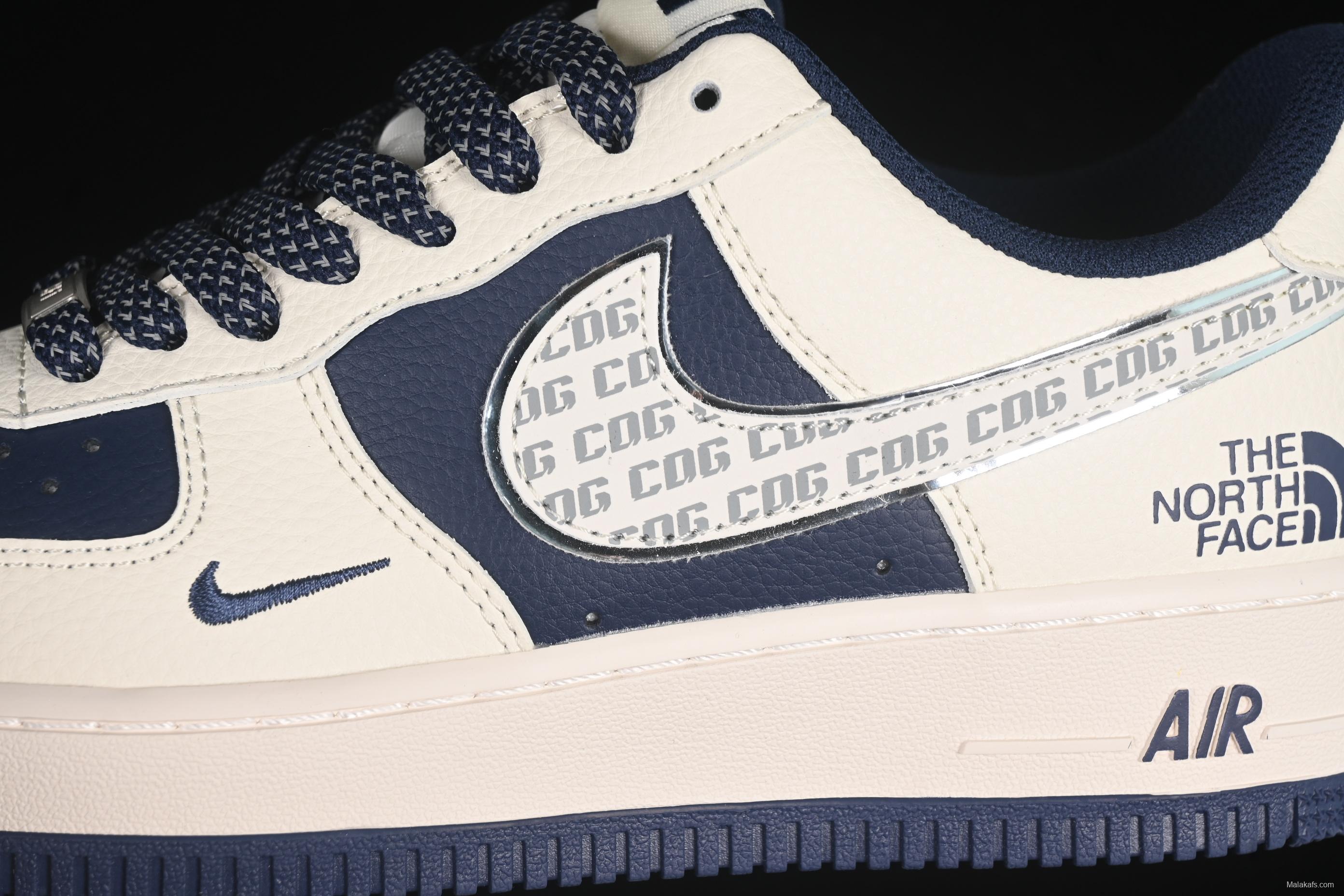 Nike Air Force 1'07 Low The North Face x Comme des Garçons Dark Blue Casual Sneakers - HH7518-075