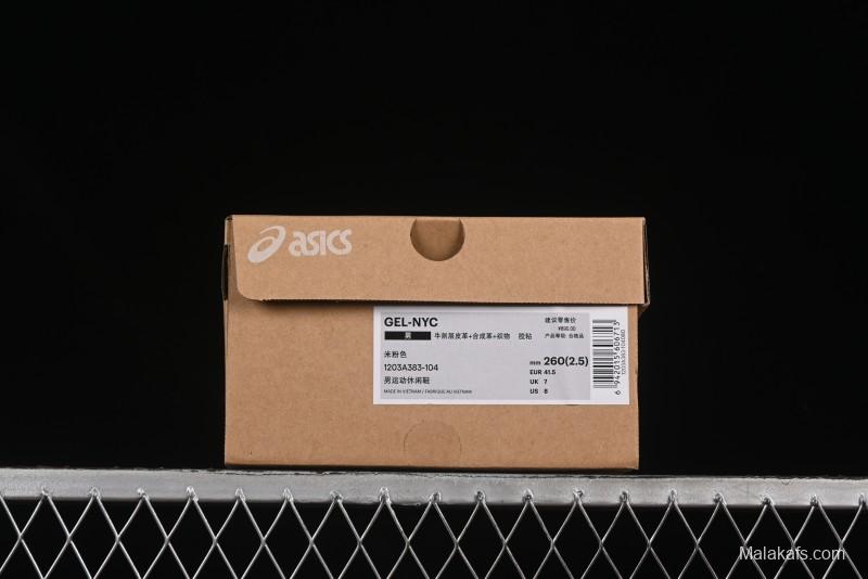 Asics Gel-NYC Retro Breathable Casual Shoes with Cushioning for Men - 1203A383-104