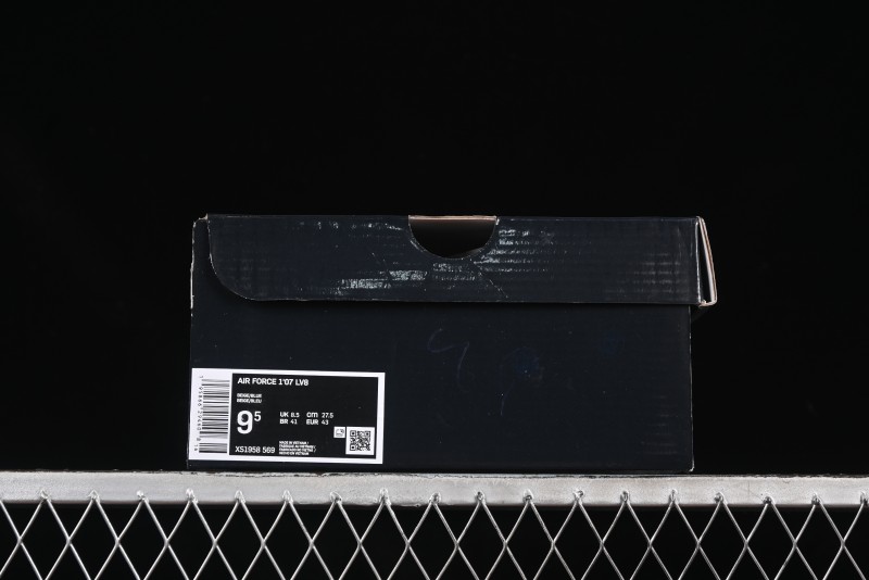 Nike Air Force 1 '07 Low Dior Collaboration Blue Iridescent Swoosh Casual Sneakers - XS1958-569