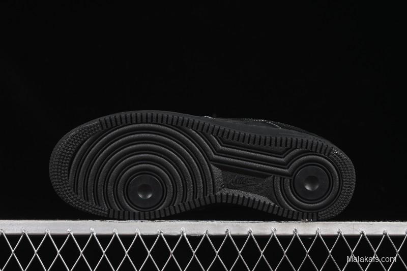 Nike Air Force 1'07 Low Lightning Collaboration Black Snake Scale Casual Sneakers - SC9207-529