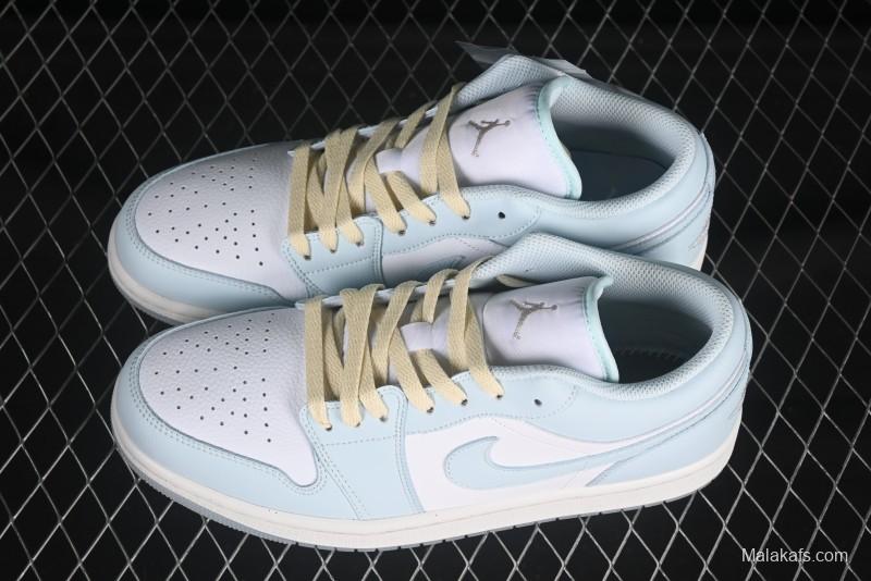 Nike Air Jordan 1 Low AJ1 Mint Blue Low-Top Casual Lifestyle Sneakers - HJ5999-400