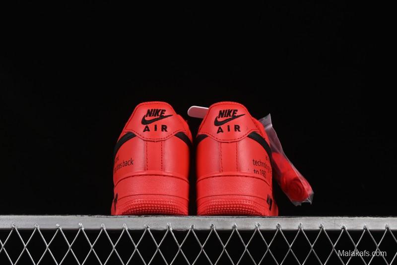 Nike Air Force 1'07 Low Watermelon Red Casual Sneakers with Full-Length Air Cushion - FD7039-600