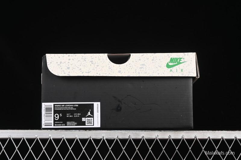 Nike Air Jordan 4 Remastered Retro Sneakers with Textile Mesh and Suede Upper - IB4466-025