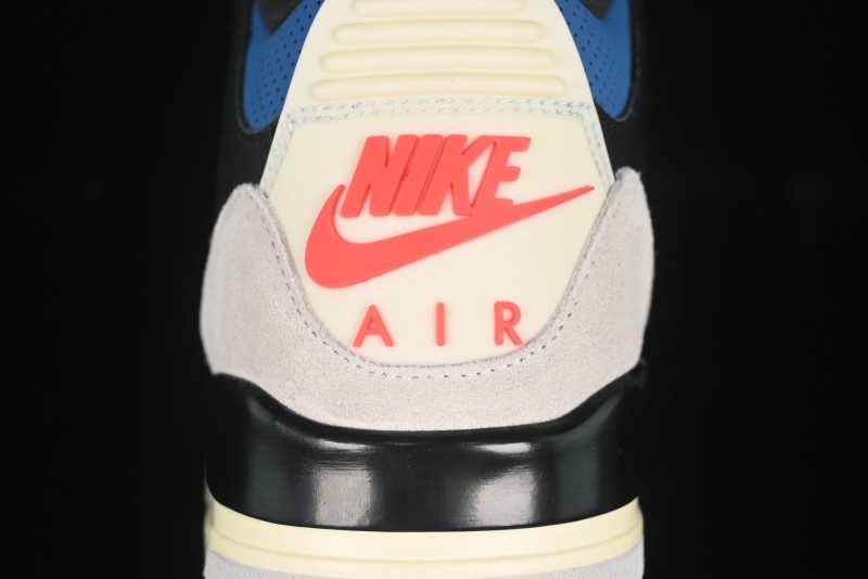 Nike Air Jordan 3 Retro OG Rare Air Sneakers with Small Reverse Swoosh - IB8967-004