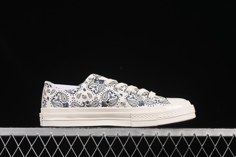 Converse Chuck 1970s Low Top Casual Sneakers with Paisley Pattern - A15752C