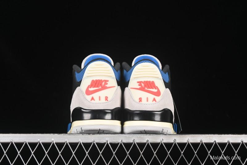 Nike Air Jordan 3 Retro OG Rare Air Sneakers with Small Reverse Swoosh - IB8967-004