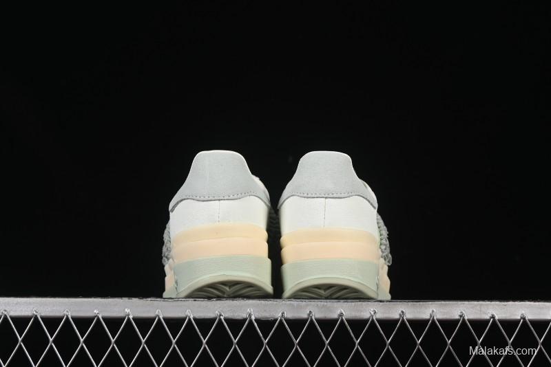 Adidas Originals Gazelle Bold JR8373 Collaboration Low-Top Sneakers with Thick Sole for Slip Resistance and Durability - JR8373