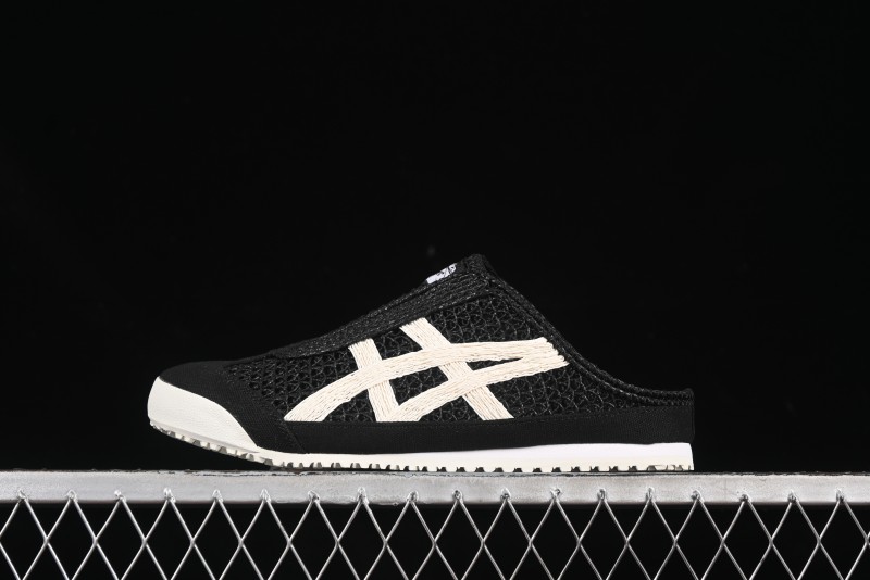 Onitsuka Tiger Mexico 66 Sabot Slip-On Shoes with Breathable Mesh Upper - 1183C123-001