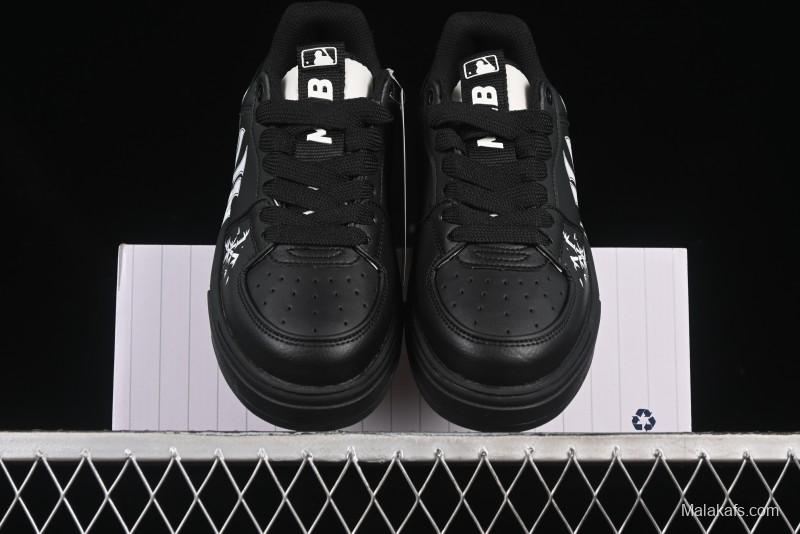 New York Yankees MLB Chunky Liner Custom Platform Sneakers - 3ASXCA12N50WHS