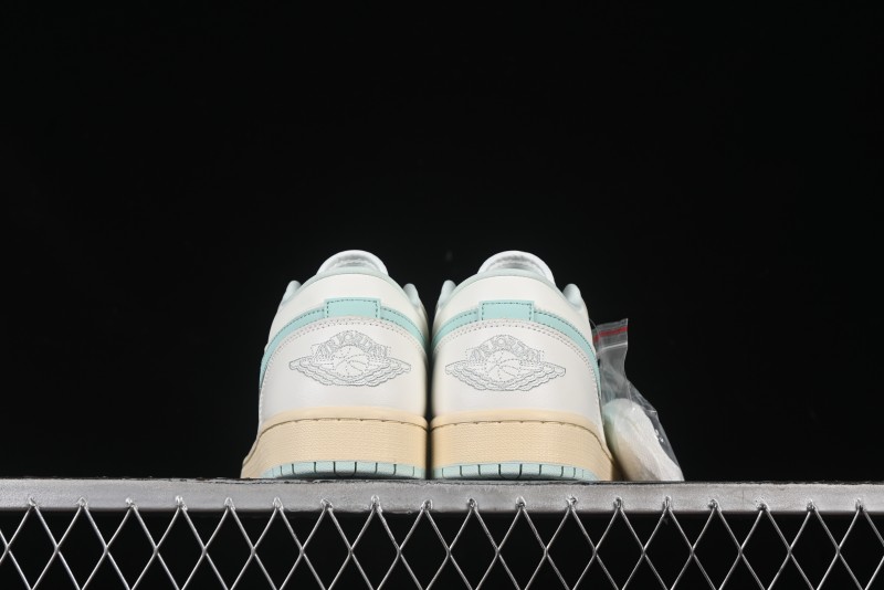 Nike Air Jordan 1 Low AJ1 White Mint Green Low-Top Casual Lifestyle Sneakers - DC0774-134