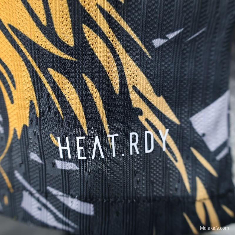 Player Version 25/26 Liverpool Dark Grey with Golden Phoenix Pattern Jersey