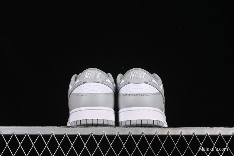 Nike SB Dunk Low White Grey Low-Top Casual Skate Shoes - HF5441-105