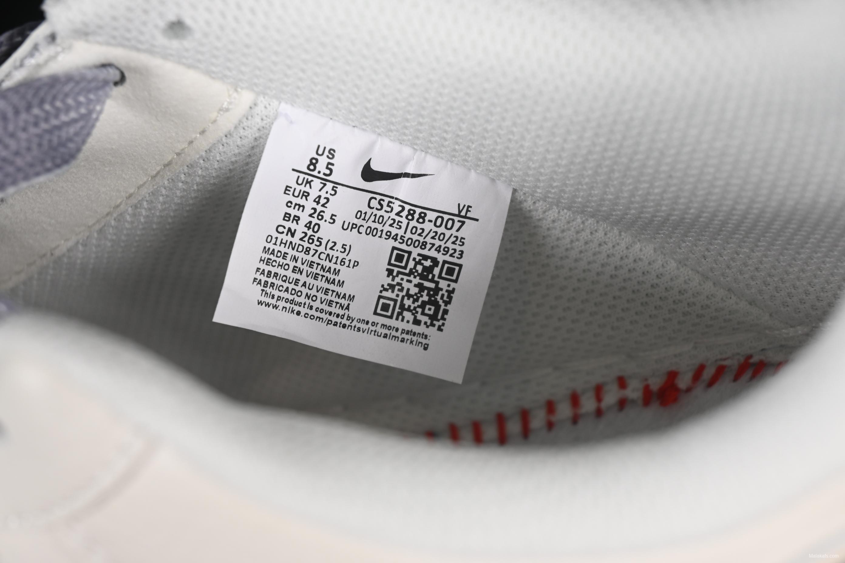 Nike Air Force 1'07 Low UN Collaboration Double Swoosh Red Label Casual Sneakers - CS5288-007