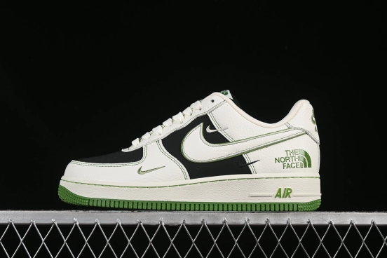 Nike Air Force 1 '07 Low The North Face Collaboration White Black Green Casual Sneakers - SC9207-527