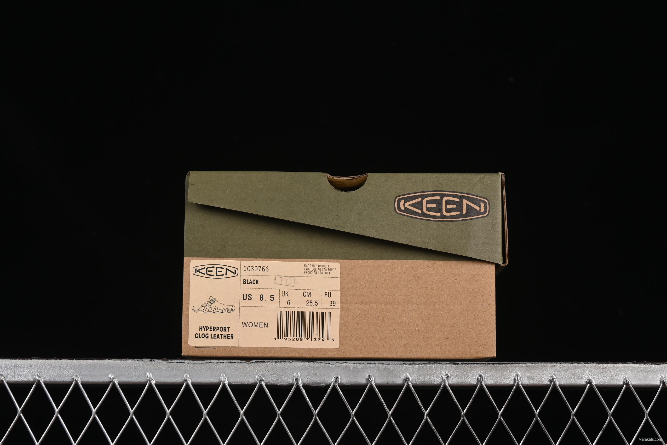 Keen Hyperport Clog Leather Summer Mule Slip-On with Arch Support and Adjustable Lacing System - 1030766