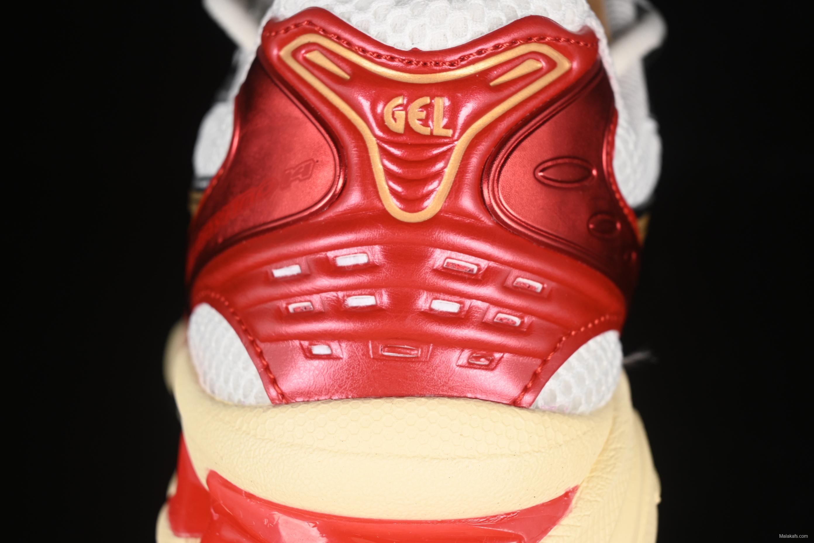 Asics Gel-Kayano 14 Running Shoes with Engineered Elastic Double-Layer Recycled Knit Upper and 3D Visible GEL Cushioning - 1203A692-100