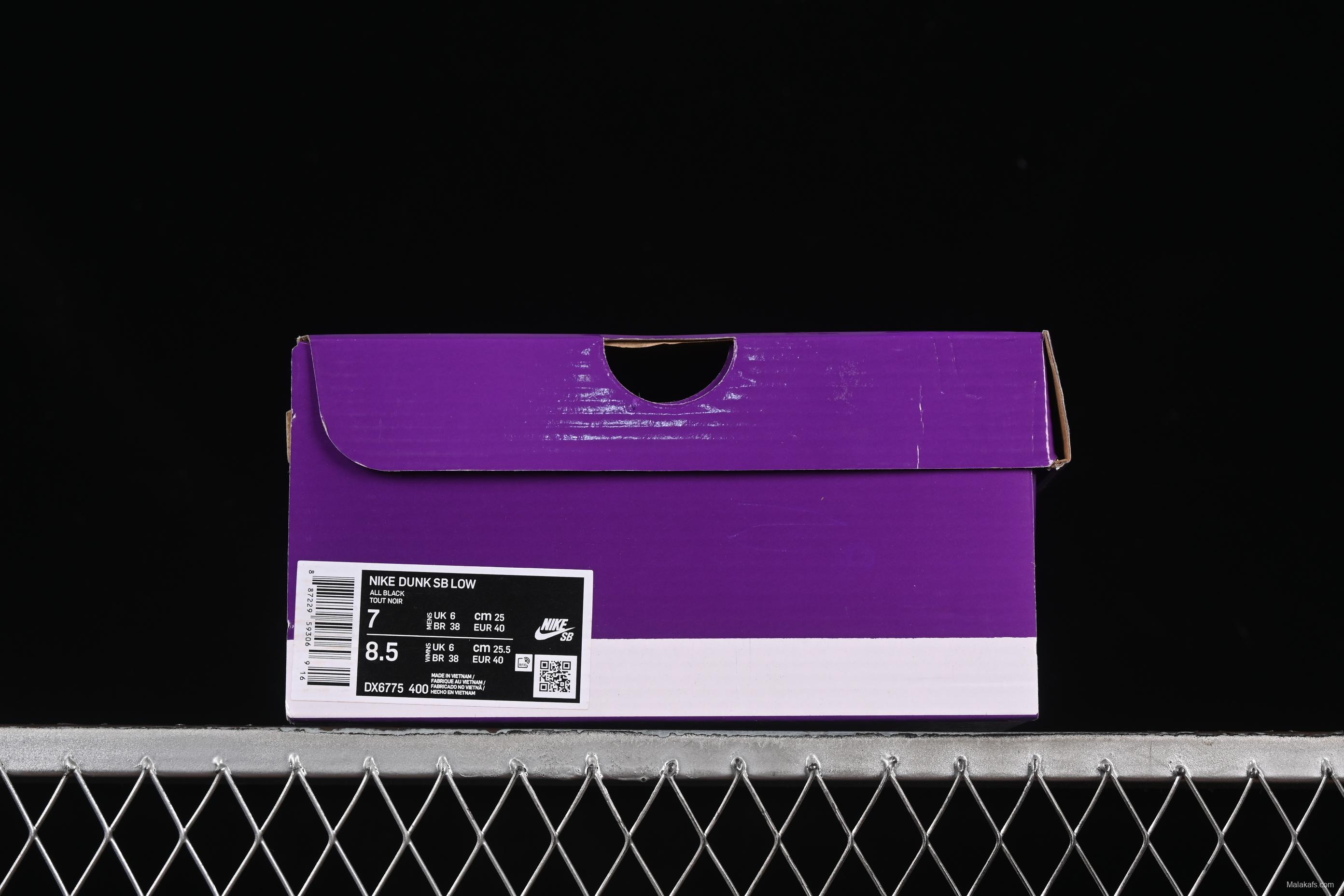 Nike SB Dunk Low Black Hole Low-Top Skateboarding Shoes - DX6775-400