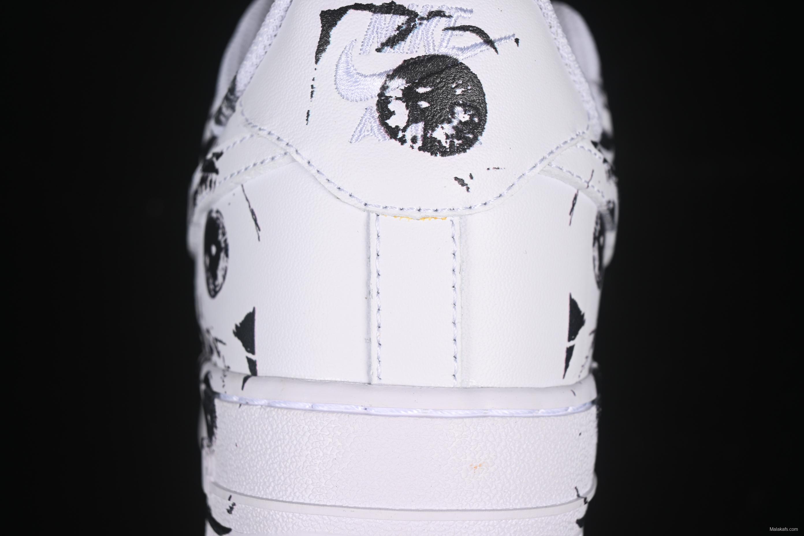 Nike Air Force 1 Low '07 Comme des Garcons Shirt Supreme Collaboration Casual Sneakers - 923044-100