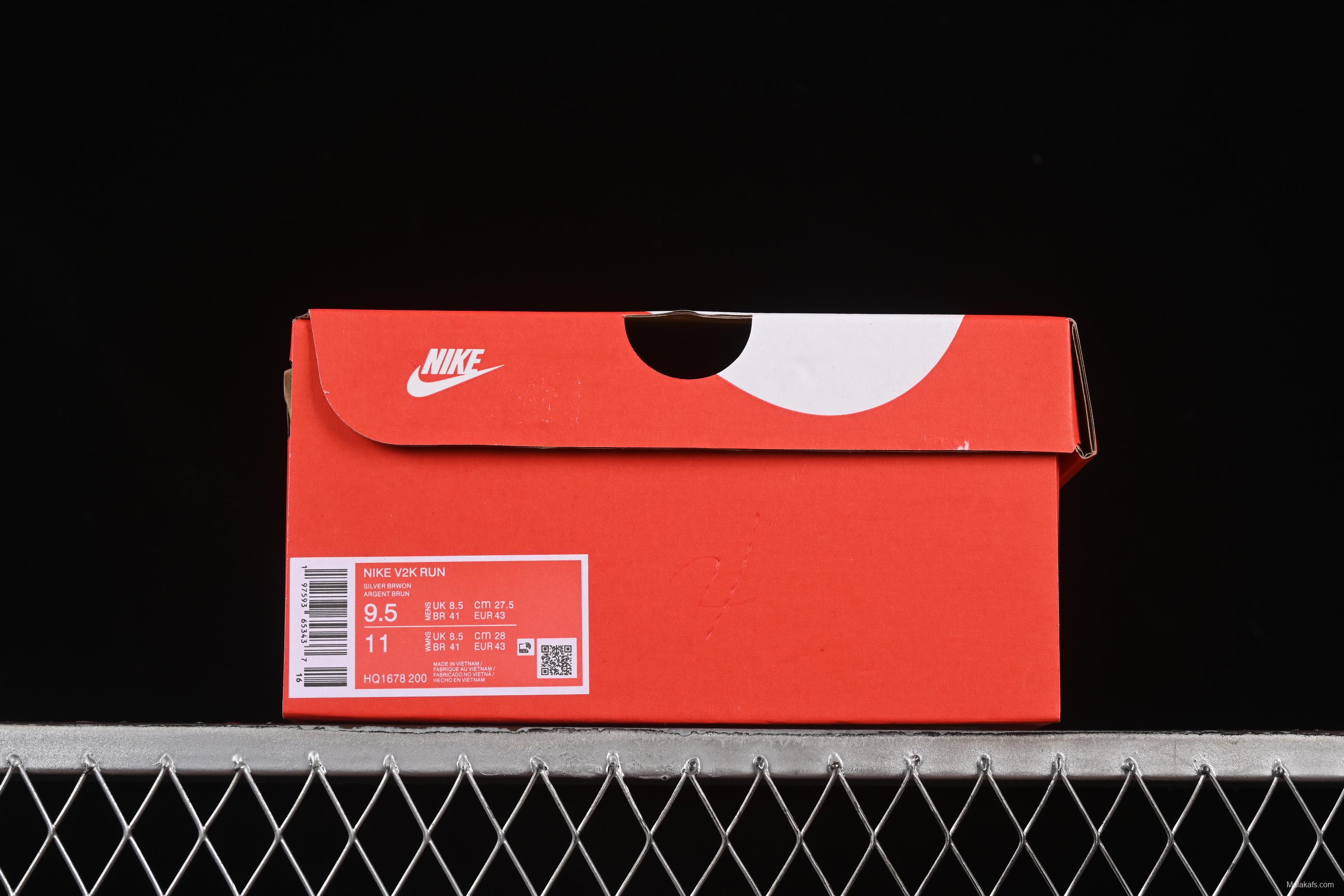 Nike V2K Run Cushioned Anti-Slip Retro Low-Top Running Shoes - HQ1678-200