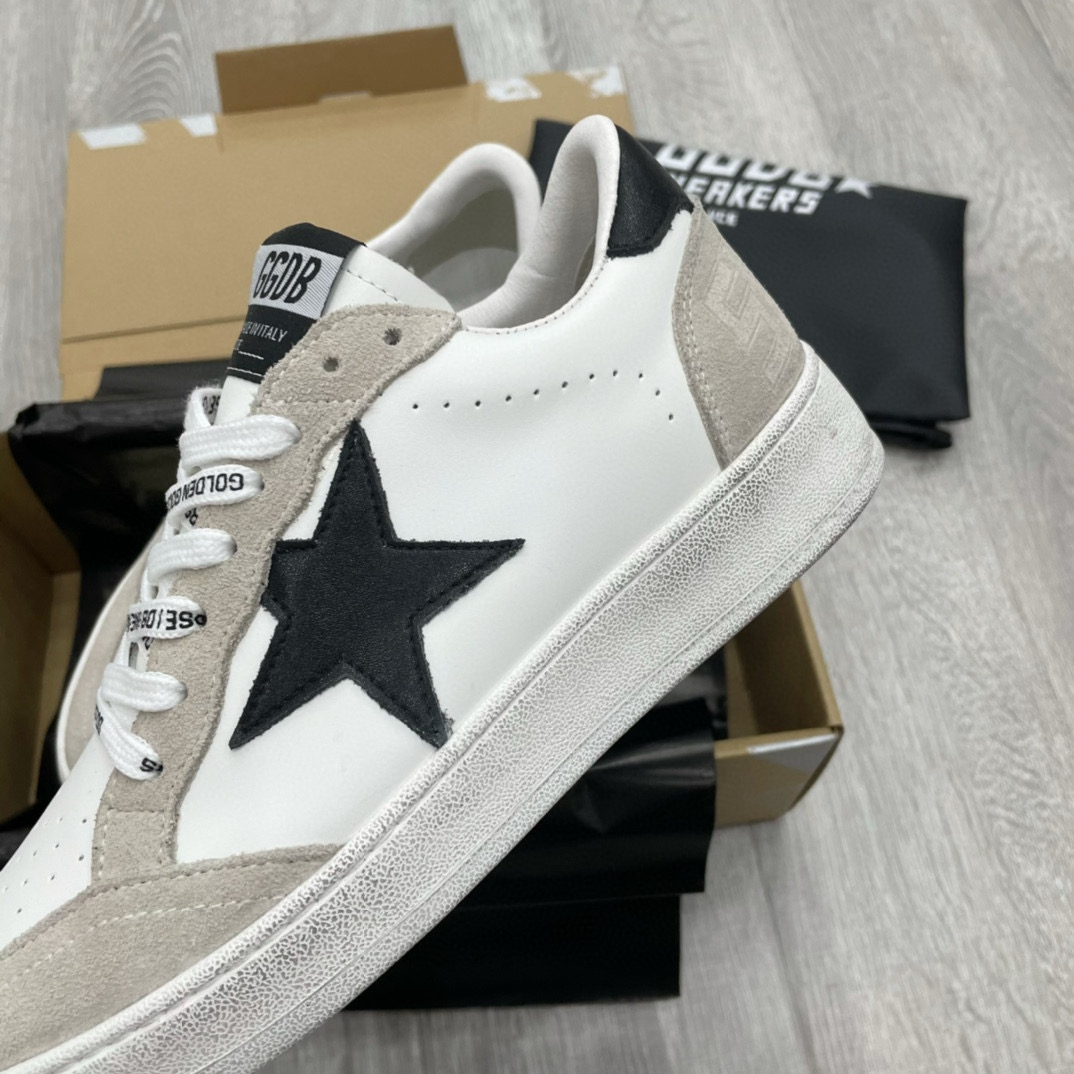 2024 Unisex GGDB White Black Suede Leather Low-top Sneakers MJ00260