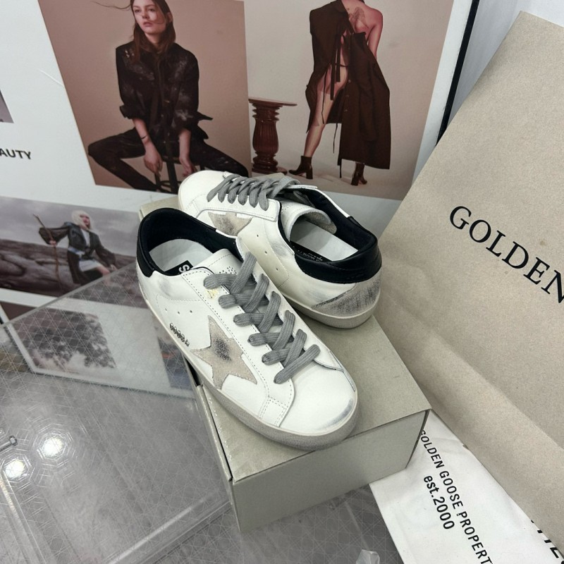 2024 Unisex GGDB White Black Leather Sneakers
