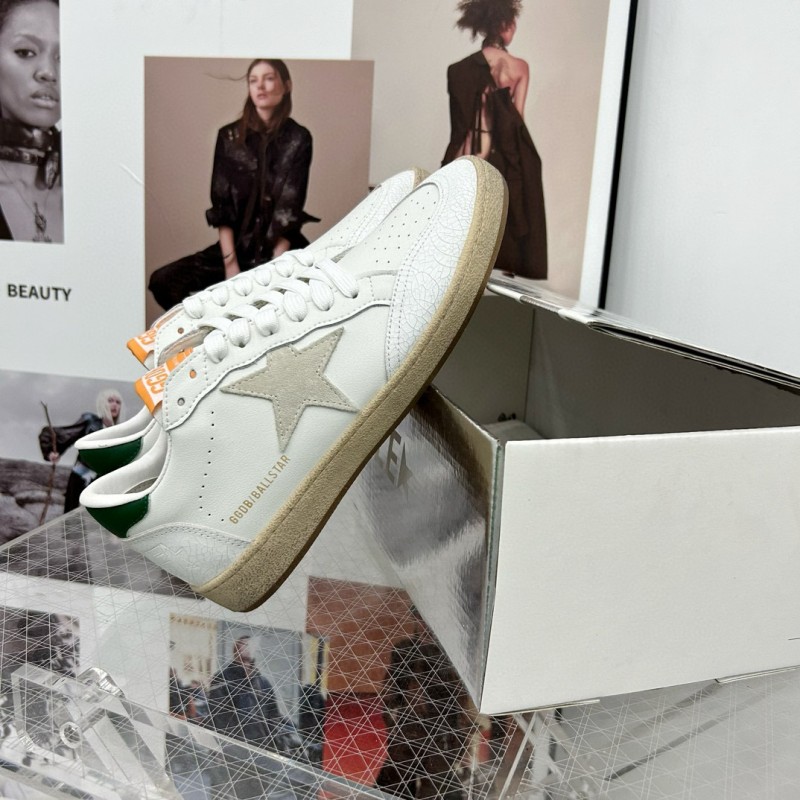 2024 Unisex GGDB White Grey Green Leather Sneakers MJ00260