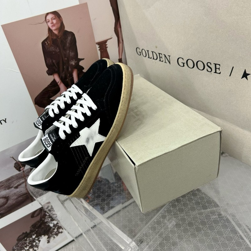 2024 Unisex GGDB Black White Suede Low Top Sneakers MJ00260