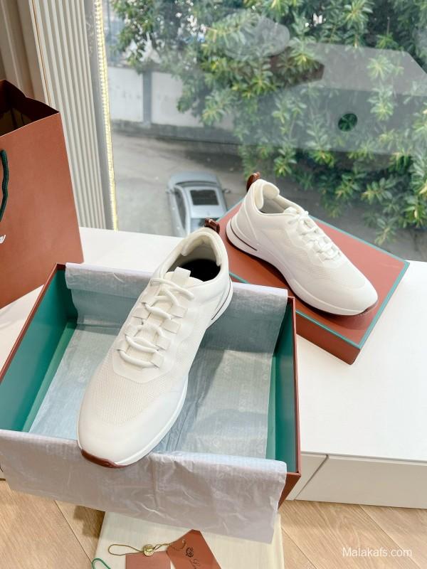 2024 Unisex Le Parmentier White Knit Top Version Thick Sole Casual Shoes MJ00340(F)