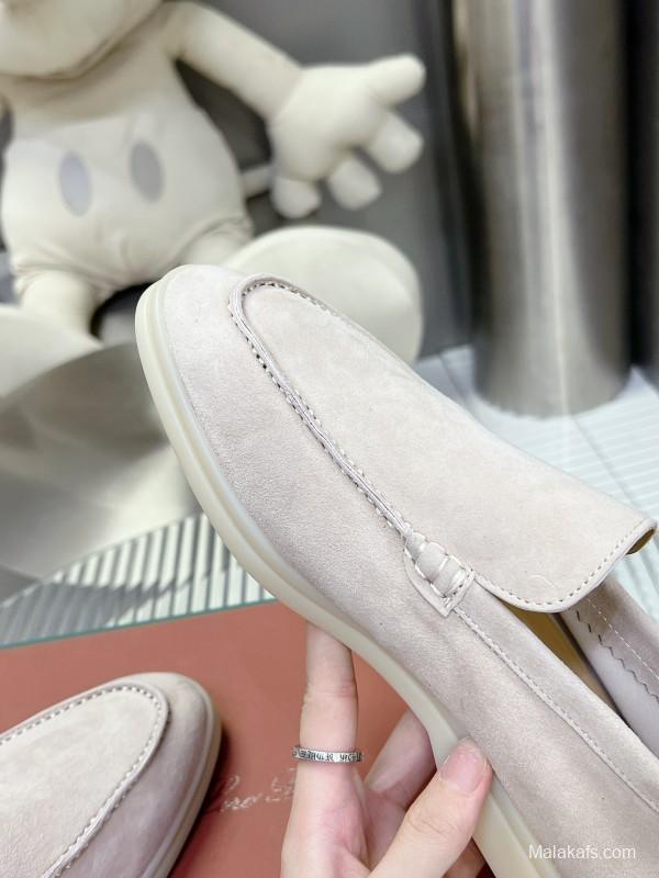 2025 Men LP Beige Suede Loafers