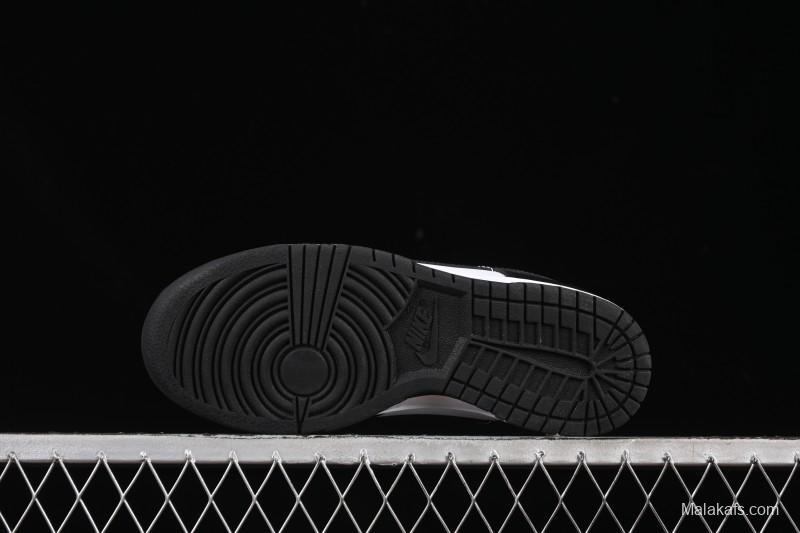 Nike SB Dunk Low Classic Black White Low-Top Casual Skate Shoes - HF5441-100