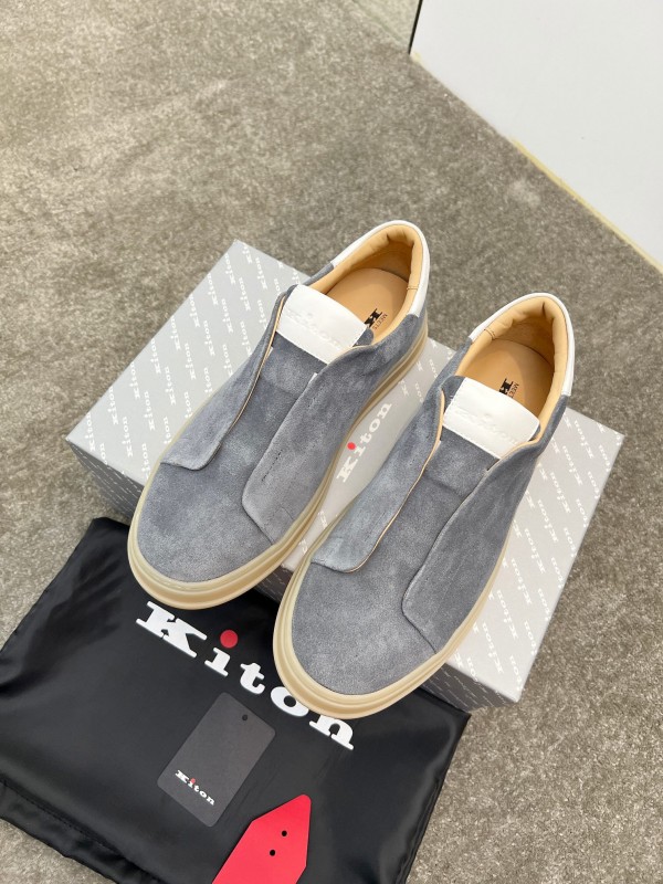 Kiton Men's Four Seasons Classic Casual Slip-On Loafer - AS00320