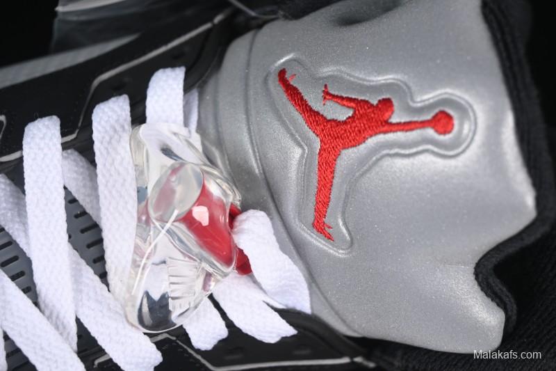 Nike Air Jordan 5 Black Metallic Reimagined Basketball Shoes HF3975-001