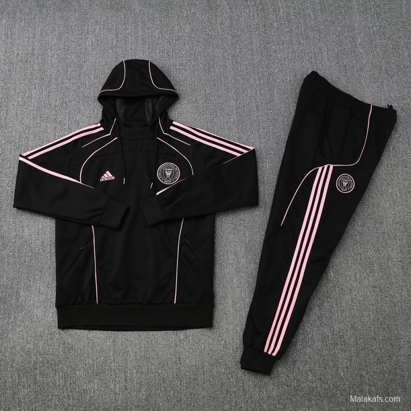 2025 Inter Miami Black Full Hoodie Zipper Jacket +Long Pants
