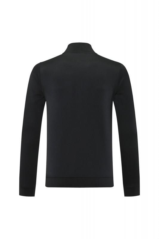 25/26 Manchester United Black Full Hoodie Zipper Jacket +Long Pants