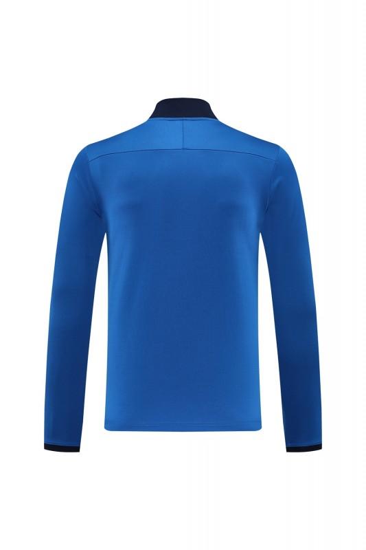 2025 Nike Blue Full Hoodie Zipper Jacket +Long Pants