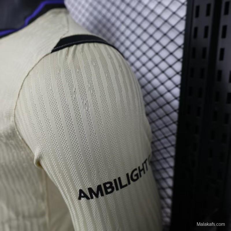 Player Version 25/26 Barcelona  Away Long Sleeve Jersey