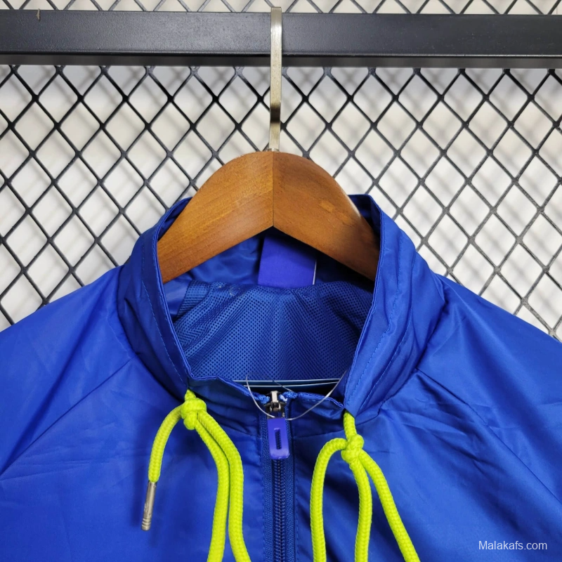 25/26 Boca Juniors Jacket Blue Windbreaker
