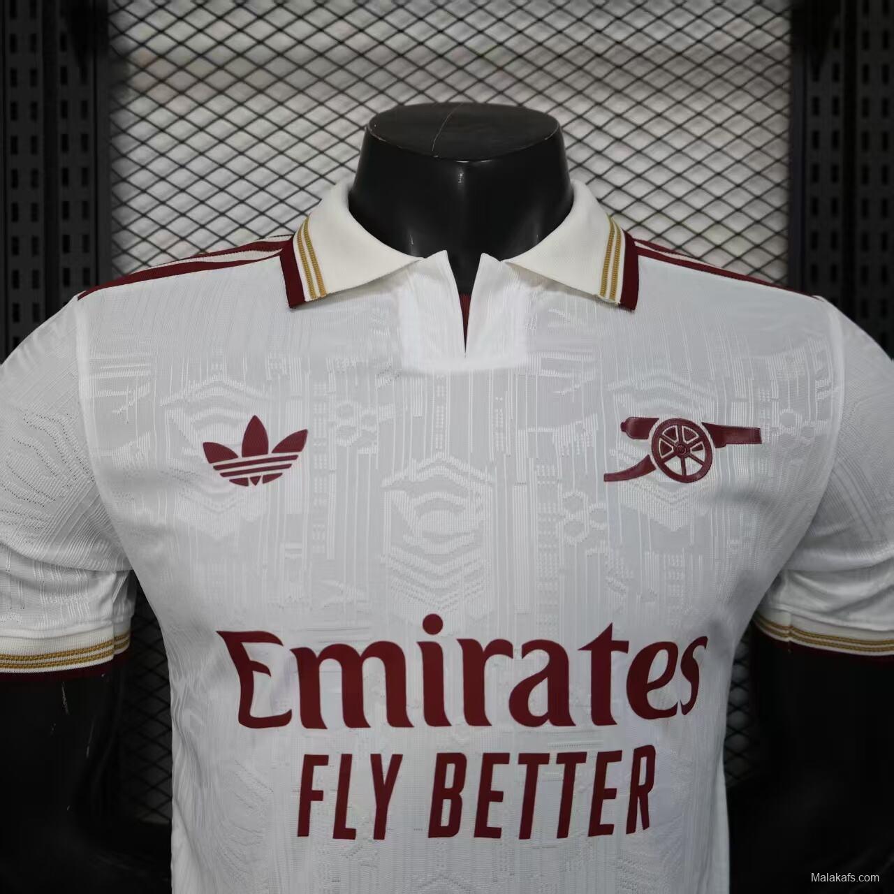 Player Version 25/26 Arsenal Third White Jersey