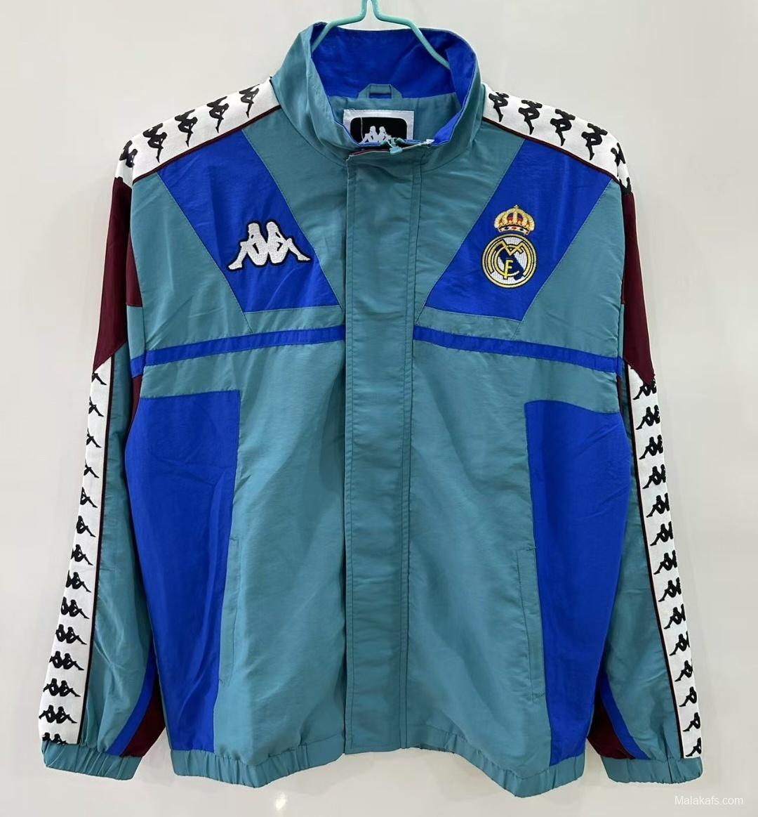 25/26 Real Madrid 1967 Style Blue Windbreaker