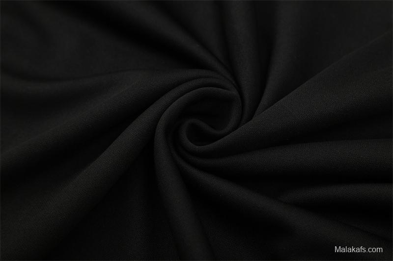 Retro 11/12 Real Madrid Black Half Zipper Jacket