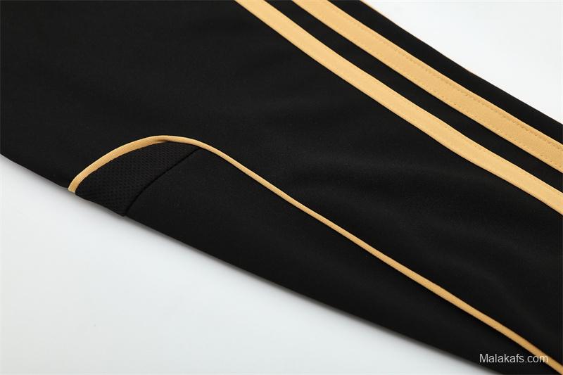 Retro 11/12 Real Madrid Black Half Zipper Jacket